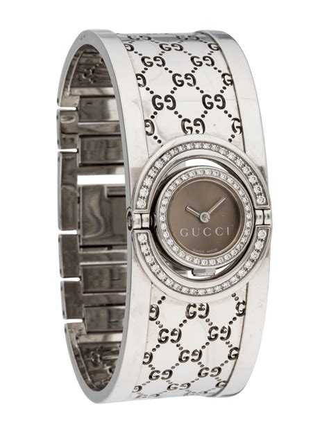 pink diamond gucci watch|gucci diamond watches for women.